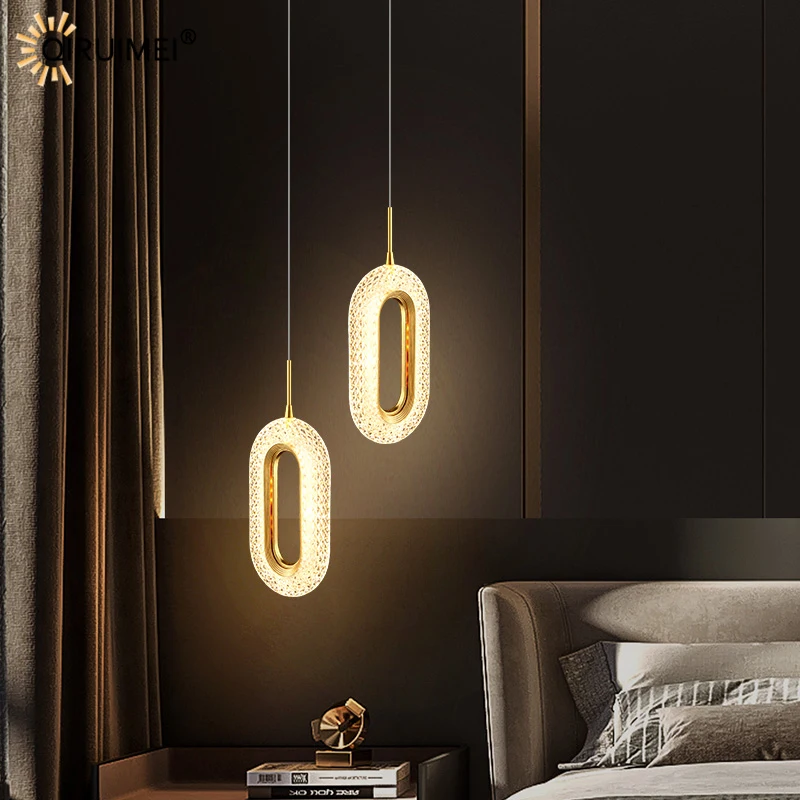 

Special Gold Bright New LED Modern Pendant Lights Living Dining Study Room Bedroom Bedside Hall Villa Bar Lamps Indoor Lighting