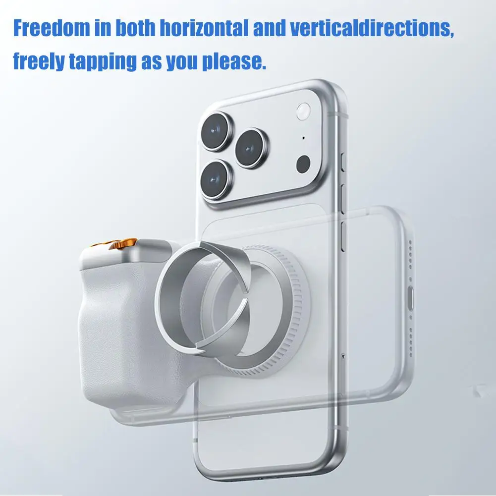 Magnetic Phone Camera Shoot Hand Grip Phone Holder Shooting Aid Remote Control Handle For Iphone Huawei SAMSUNG Phone