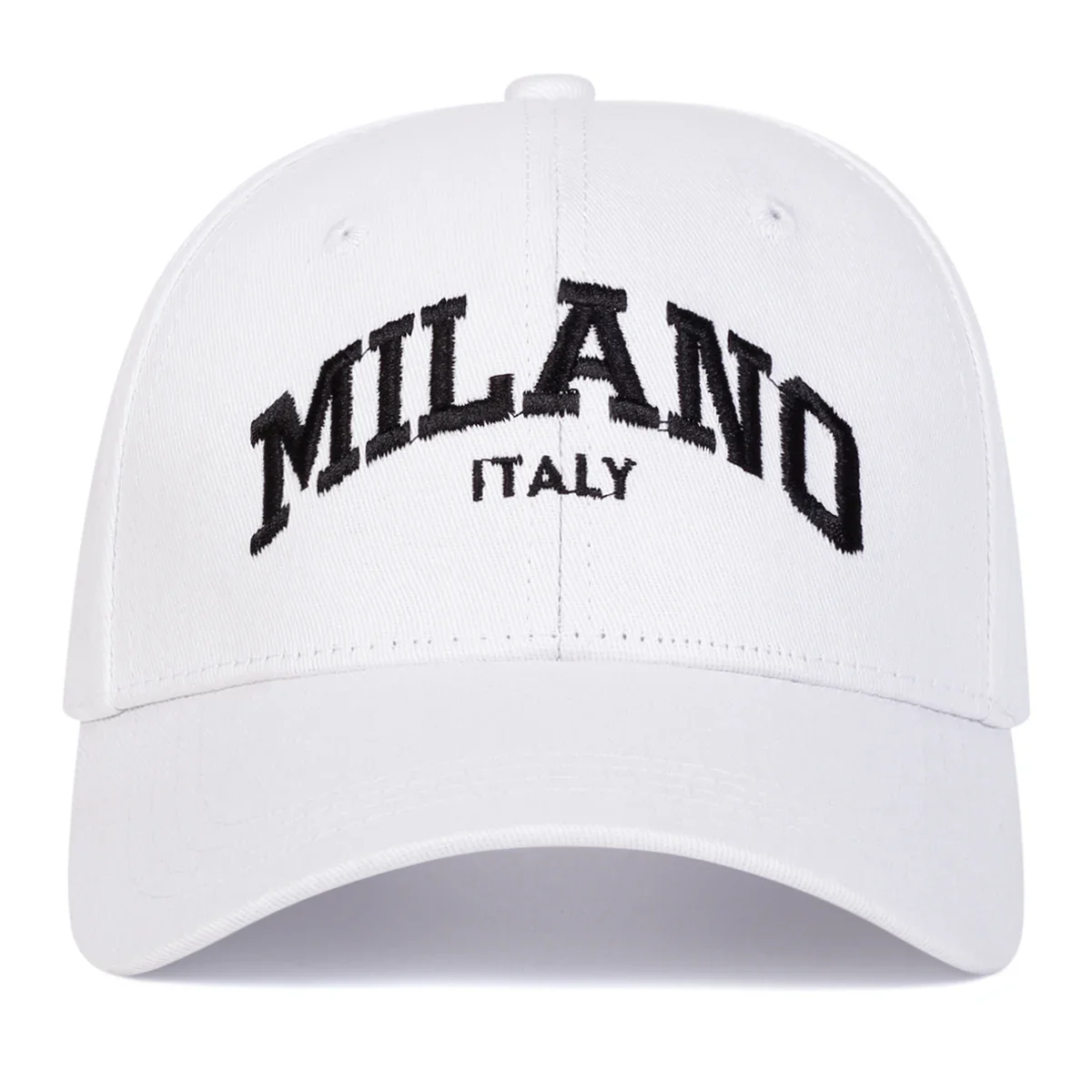 للجنسين ميلانو إلكتروني التطريز قبعات البيسبول ربيع الخريف في الهواء الطلق قابل للتعديل قبعات عادية واقية من الشمس قبعة قبعة رياضية