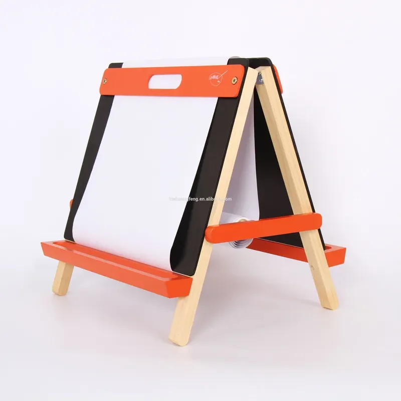Childrens Double Sided Easel 3 in 1 Desktop Drawing Board Easy to Fold and Carry for Kids Art Play