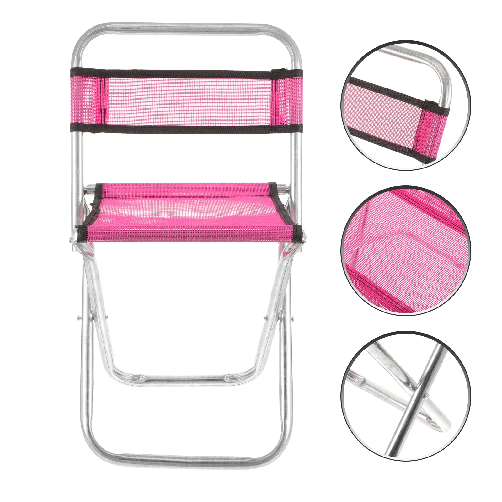 

Fishing Chair Foldable Portable Camping Stool Lightweight Outdoor Seat For Hiking Travel Beach Fishing Compact Mesh Chair