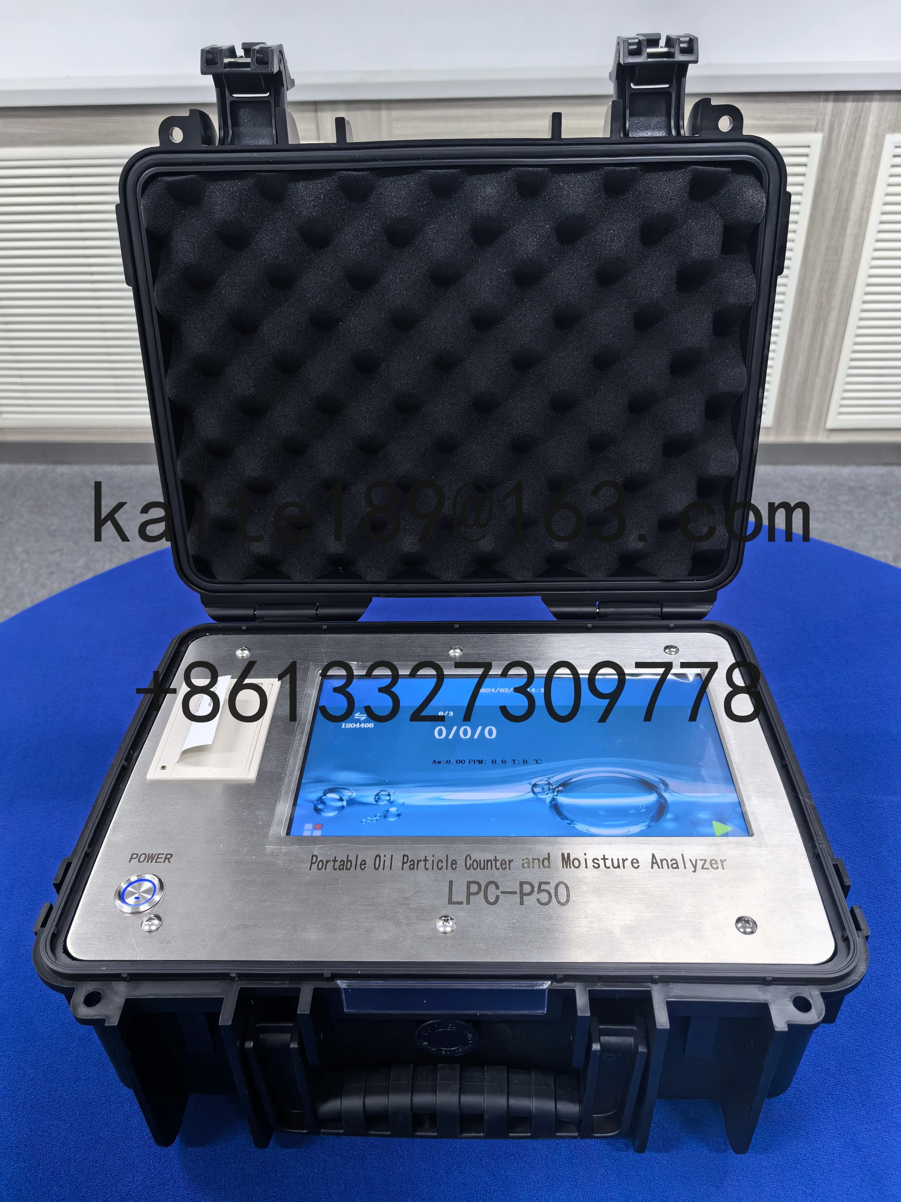 ISO 4406 NAS قياس عداد جسيمات الزيت الهيدروليكي المحمول