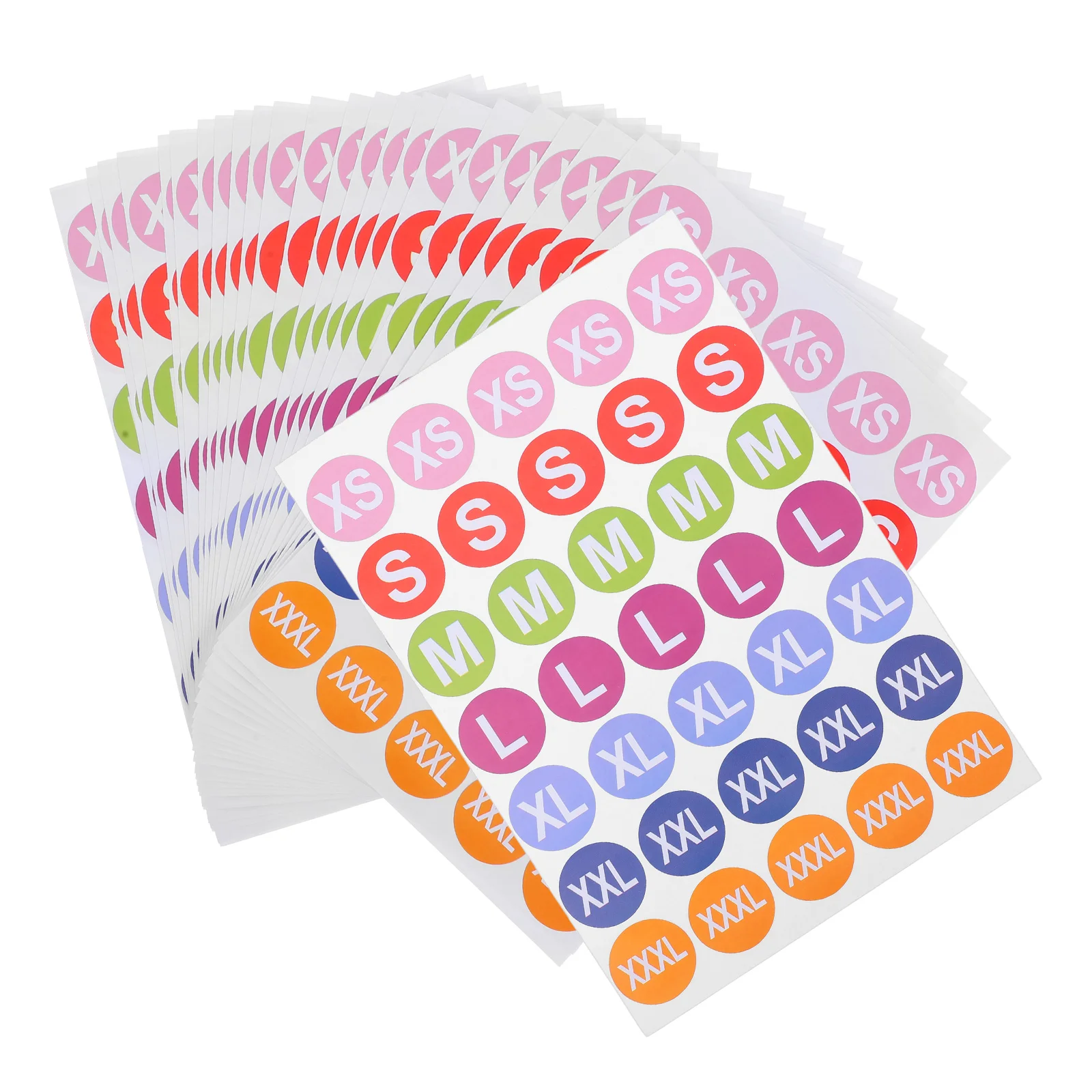 สติกเกอร์ติดเสื้อผ้าขนาด 25 แผ่น ยึดติดแน่น ใช้ซ้ำได้ แสดงข้อมูลชัดเจน ใช้ได้หลากหลาย ฉลากกาวแบบพกพา