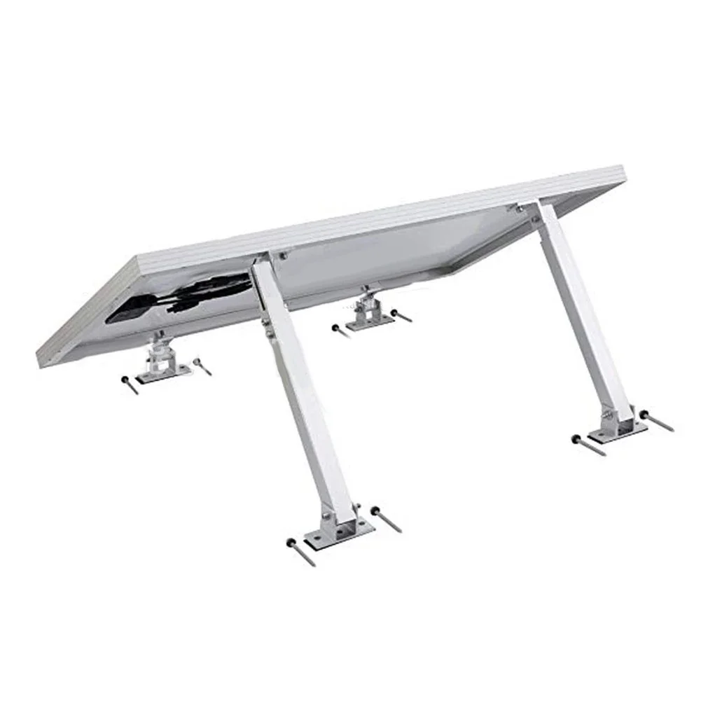 

1 Pair Solar Panel Roof Bracket Mounting Stand 15-30° Adjustable Pv Fixings Aluminum Alloy AL6005-T5 Short And Long Supports