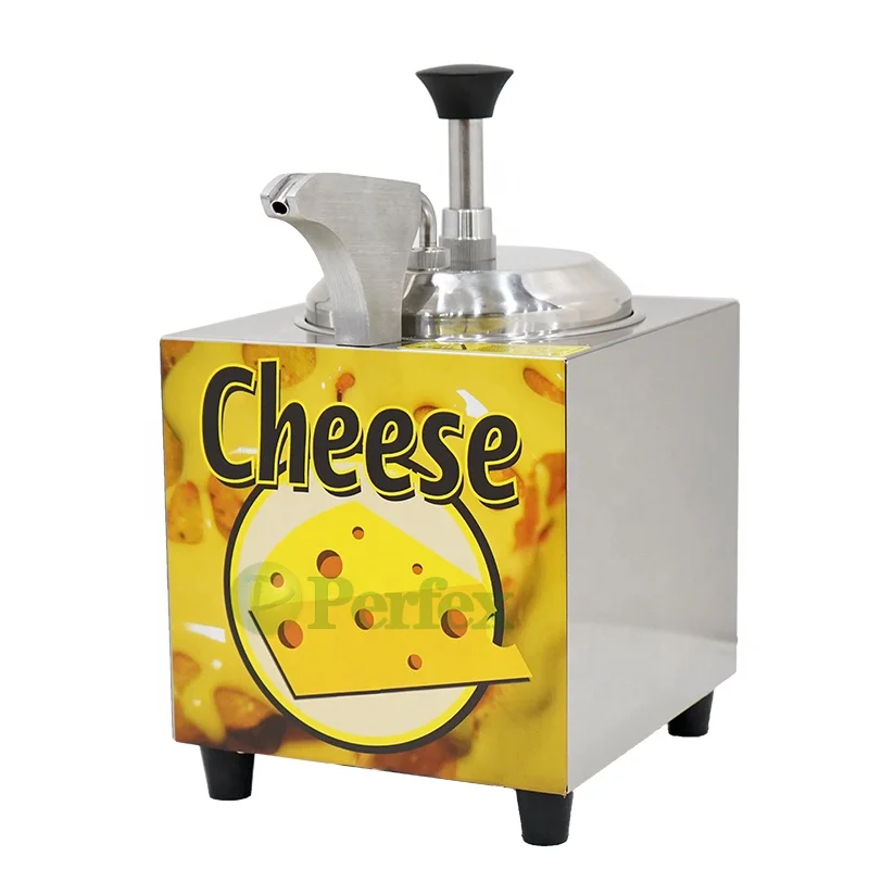 Nacho Cheese Dispenser Warmer Machine 2,3L Hot Sauce Dispenser with Pump