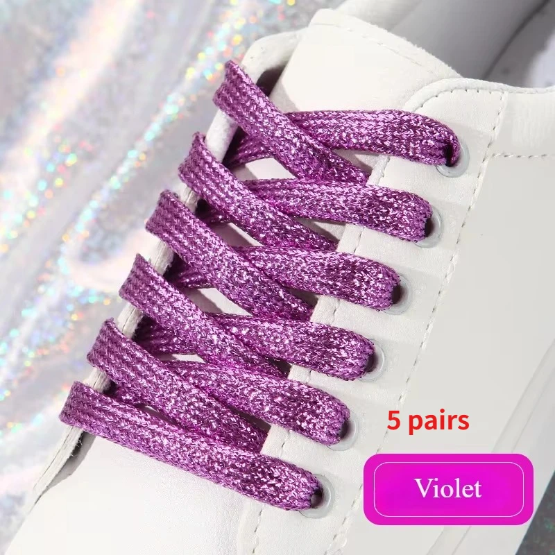 19 kleuren glanzend goud en zilver kleurrijke heldere schoenveters 100-140 cm sneakers schoenveters laarzen veters regenboog schoenveters string
