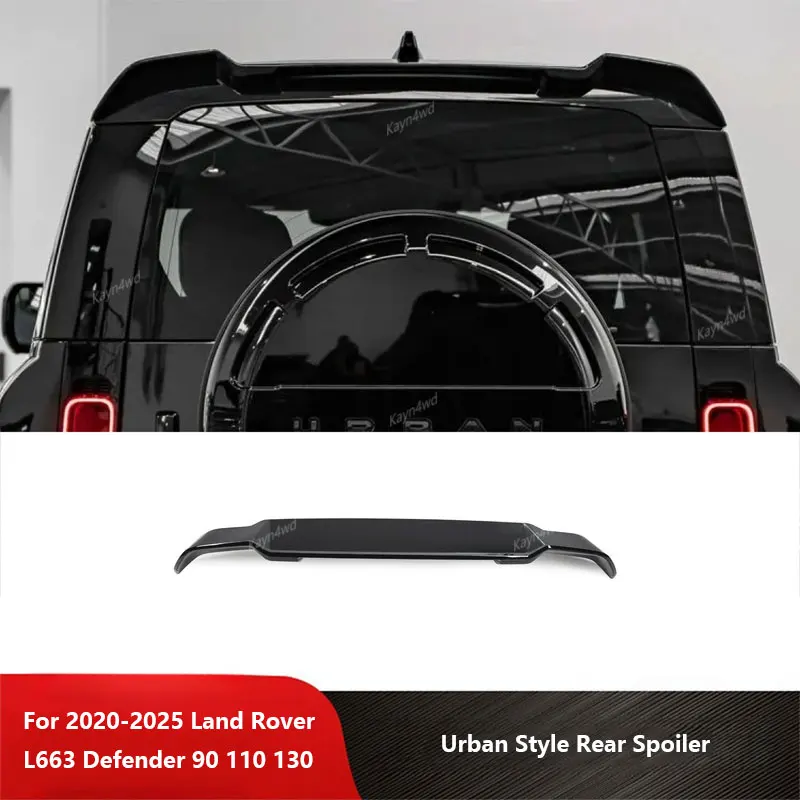 

Off Road 4x4 Accessories Urban Style Glossy Black Rear Spoilers Tail Wing Kit For 2020-2025 Land Rover L663 Defender 90 110 130