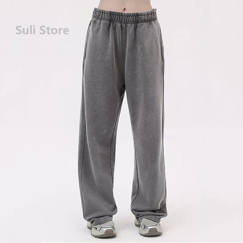 

Semir Casual Pants Women Cover Flesh Wide-Leg Pants Simple Temperament Lazy Style Solid Color Versatile Long Pants