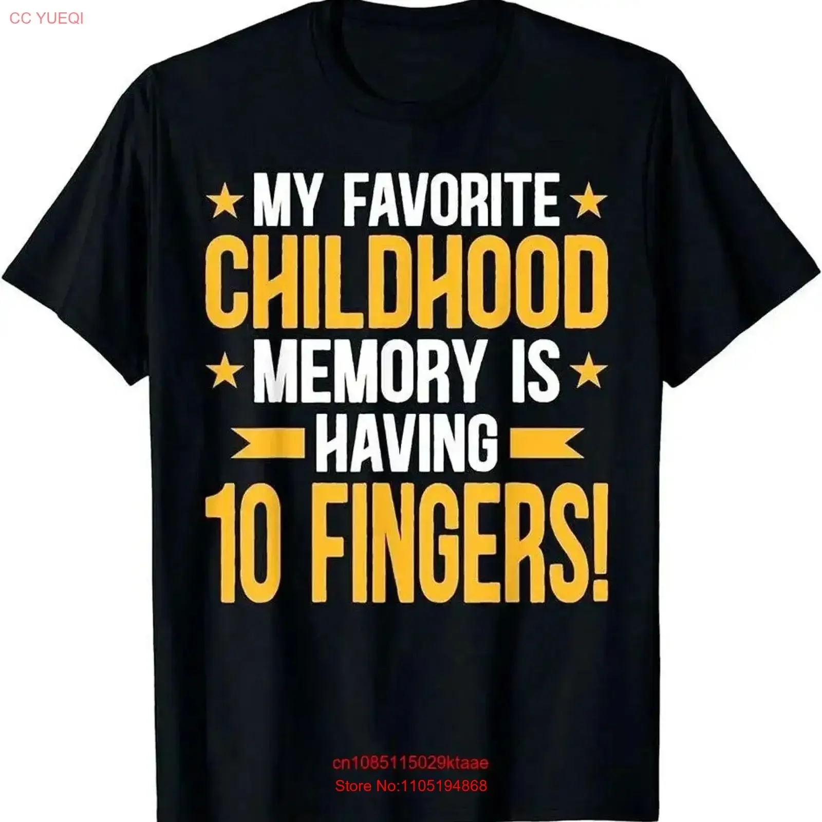 Amputee 10 Fingers Memory Funny Handicap Amputation T Shirt vintage Washed designer clothes streetwear Top For Everyday Wear