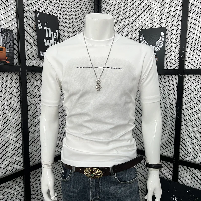 Top Rated Men s Summer Loose Fit T Shirt Fashion Brand Letter Print Crew Neck Casual Comfortable Short Sleeve Top