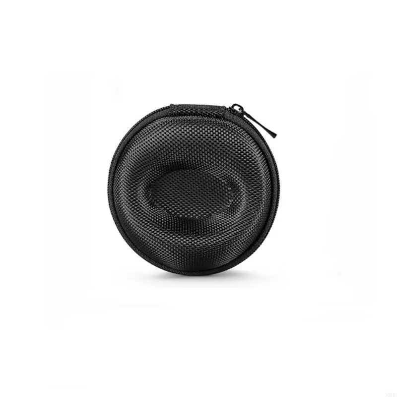 N0HE Single Watch Box Travel Portable Zipper Storage for Case Cushioned Round Jewelry