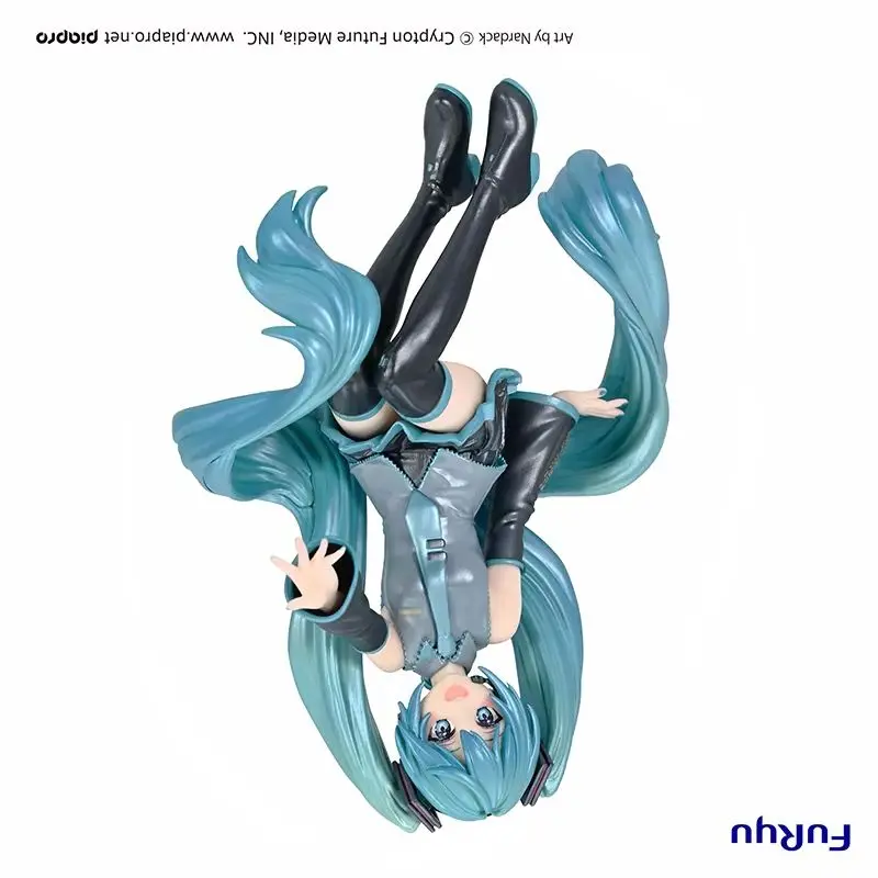 在庫あり-フリュー-まんにゃのくい-ヌードルストッパーa-ラストリワード-初音ミク-パールカラー版-pvc製14cmアニメアクションフィギュアモデルおもちゃ