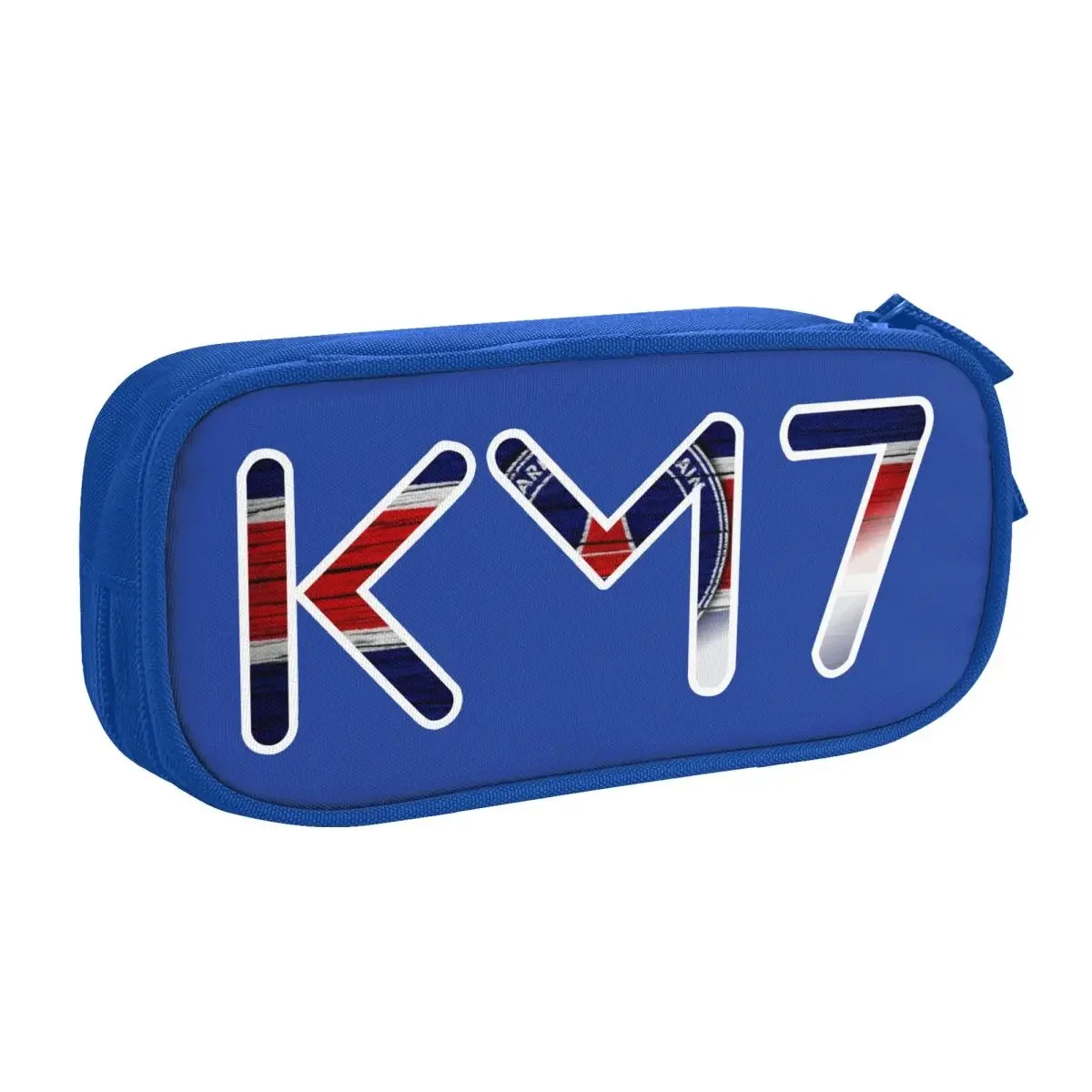 Custom Football Mbappes KM Logo School Pencil Cases Girls Boys Large Capacity Soccer Gift Pencil Pouch Students Stationery