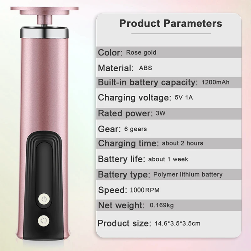 6 Gears Electric Foot Grinder Heels Callus Dead Skin Remover Polish Foot Nail Replacement Sandpaper Multi-function Pedicure Tool