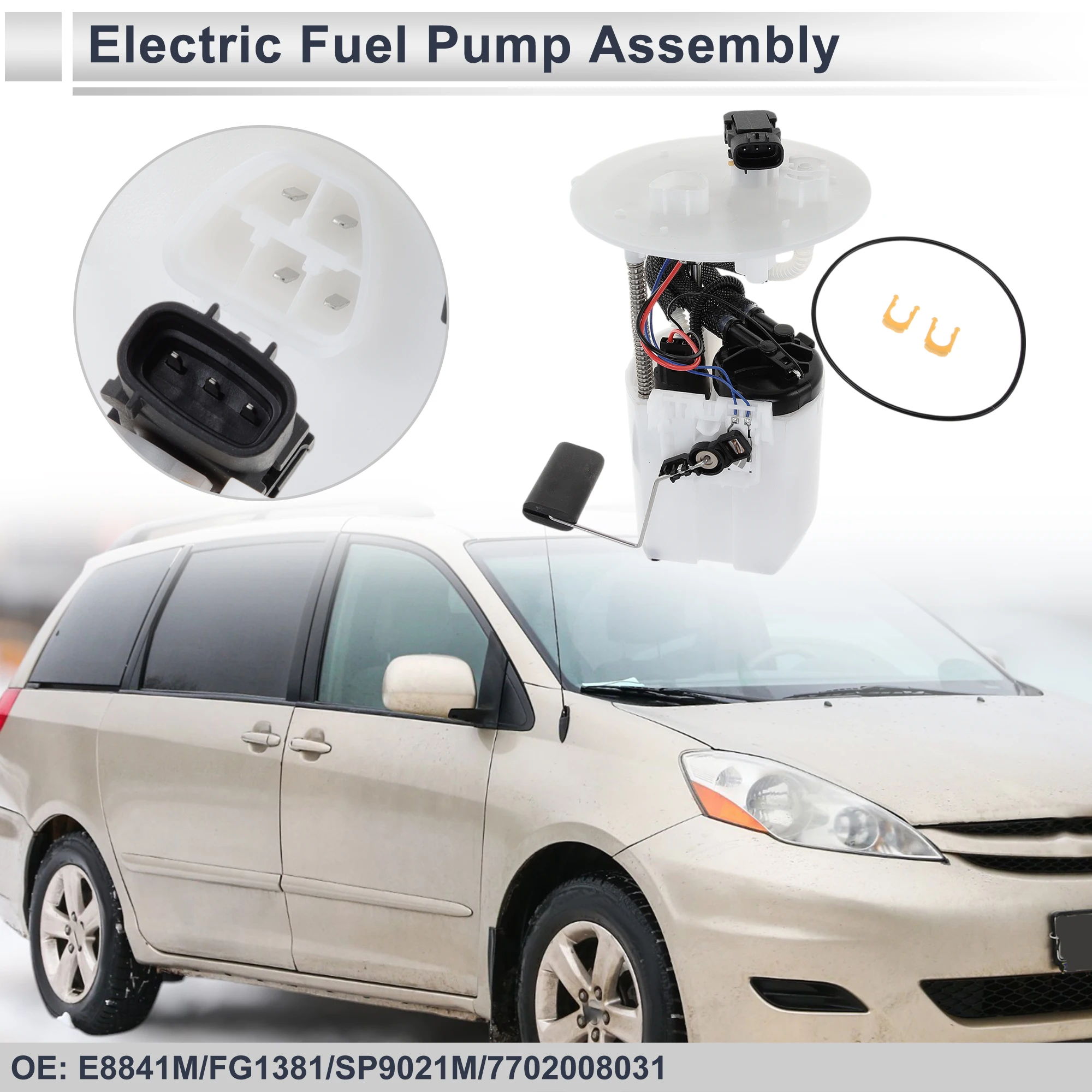 X Rakitan Pompa Bahan Bakar Autohaux untuk Toyota Sienna 2004-2006 CE V6 3.3L Bensin 3MZFE Mini Cargo Van No.77020-08031