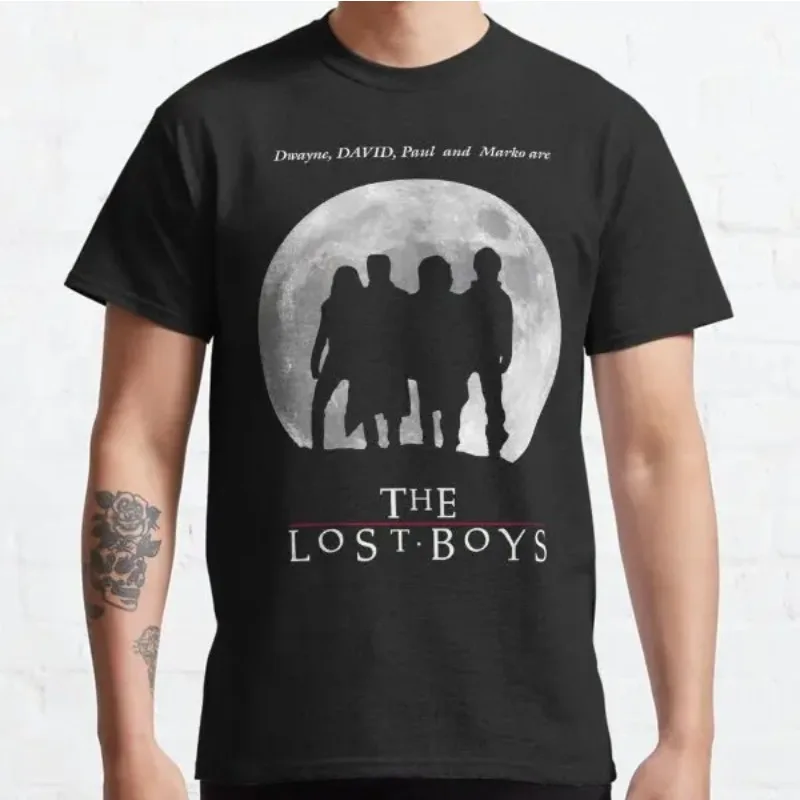 

Trend Lost Boys Movie Shirt Lost Boys Футболка с вампиром Lost Boys Lost Boys Lost Boys Мужчины Мальчики Harajuku Мужская одежда Одежда в стиле аниме