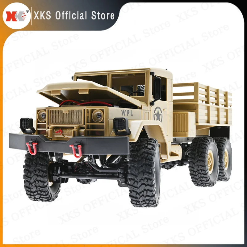 Wpl B16 1/16 Rc Auto 2,4g Fernbedienung 6wd Off-road Rock Crawler Led Licht Elektrische Klettern Rtr Kit Rc Lkw Spielzeug Geschenk Für Jungen