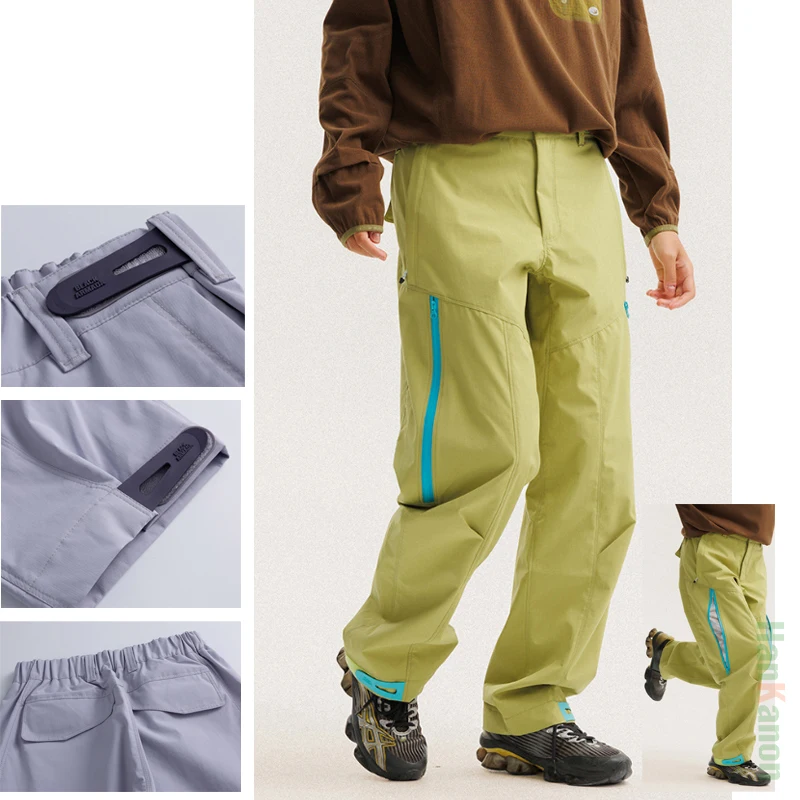 Unisex Waterproof Soft Shell Tactical Pants  Micro Loose-Fit Multi-Pocket Functional Soft-Shell Work Pants