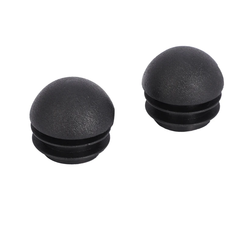 12 Pcs 25Mm Dia Plastic Round Tube Inserts End Blanking Caps Black