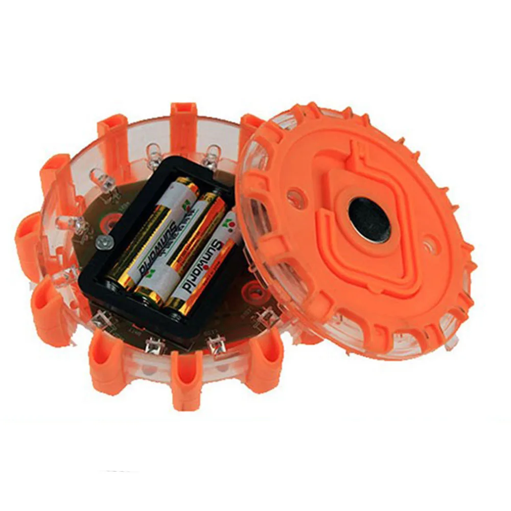 1 قطعة LED مشاعل الطريق الطوارئ ضوء السلامة الحمراء وامض على جانب الطريق منارة إشارة المرور سلامة الطريق