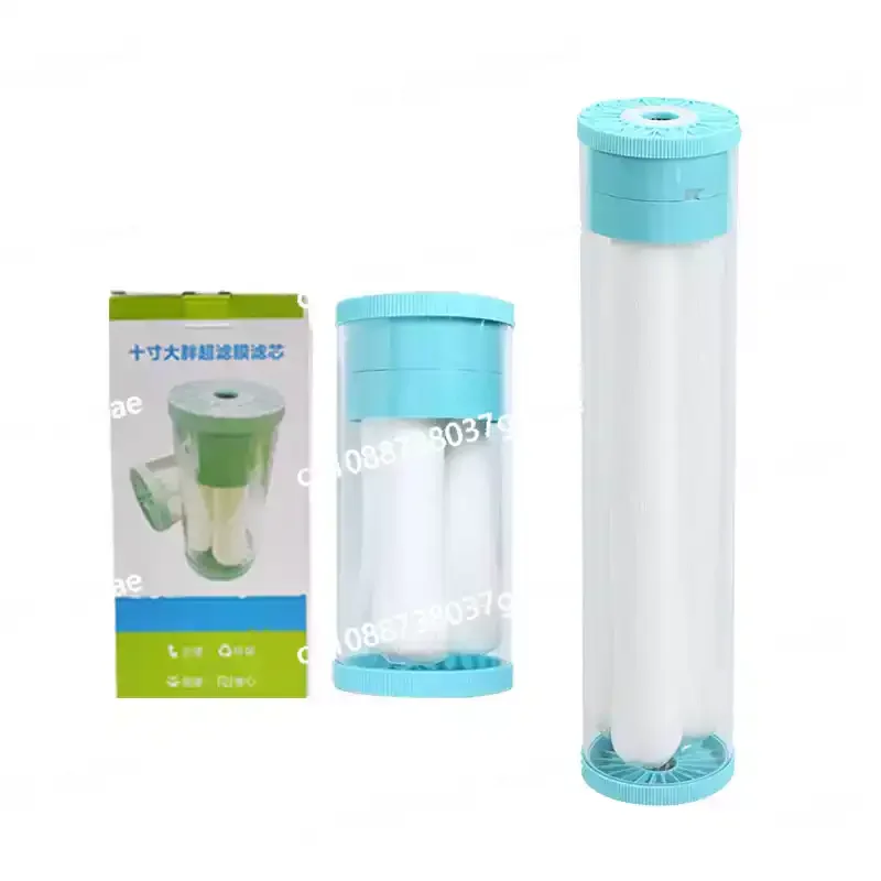 

10-дюймовая 20-дюймовая ультрафильтрационная мембрана с большим жиром, ПВДФ, ручная стирка, универсальный фильтрующий элемент для очистки водопроводной воды с большим потоком