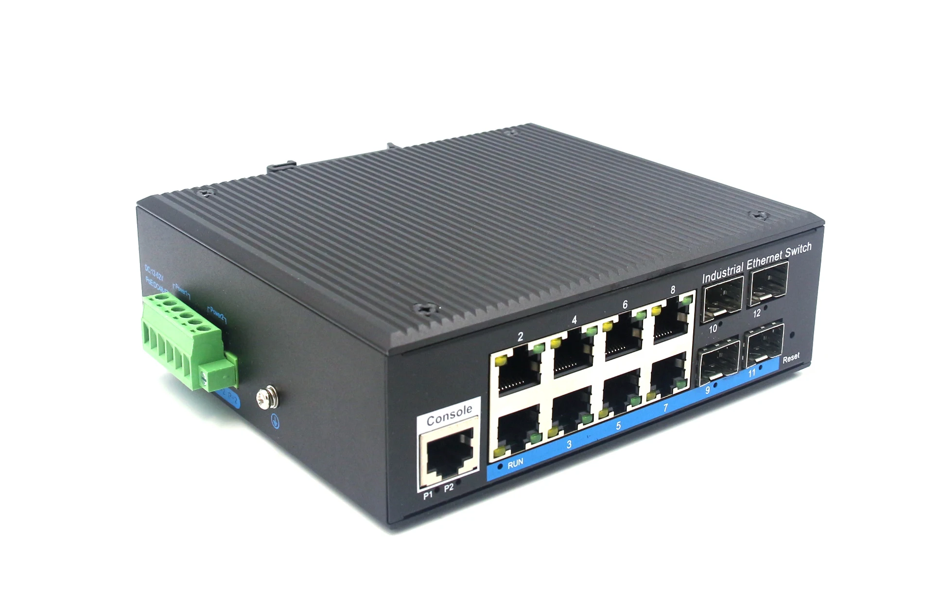 HiOSO FOWAY4512TFSP-YH WEB managed switch  8 10/100/1000M RJ45 ports +2 1000M SFP uplink not include power adaptor