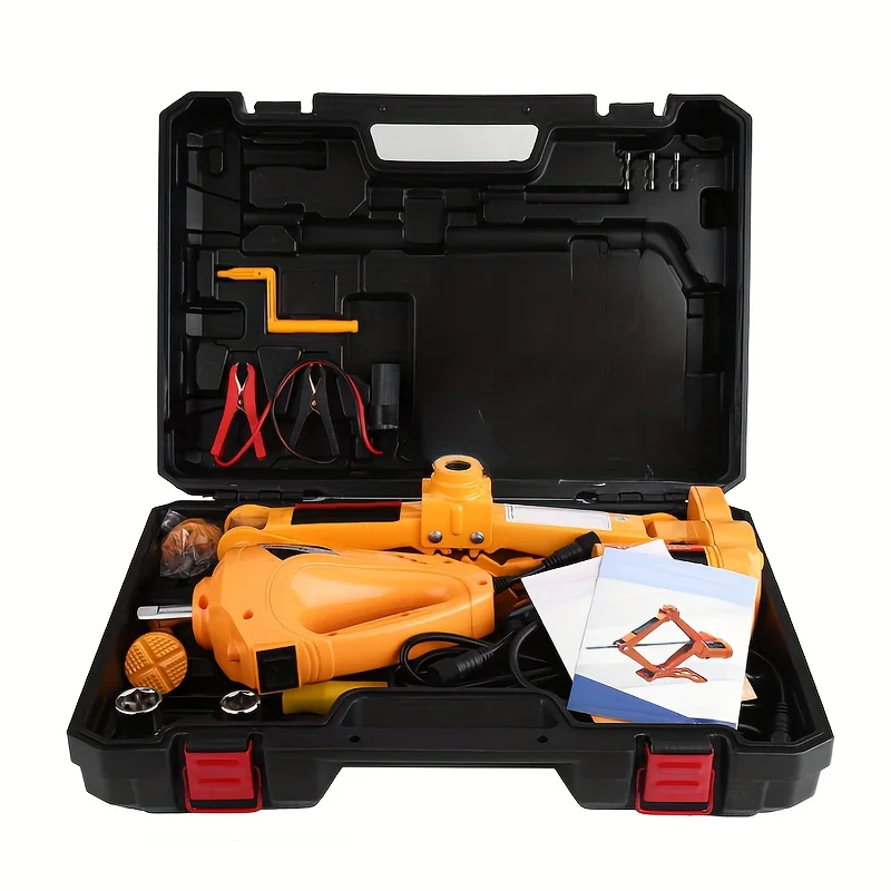 Low Profile 1-3 Ton Small Electric Steel Hydraulic Car Jack Foldable Long Handle Crank Rocker High Quality Automotive Scissor
