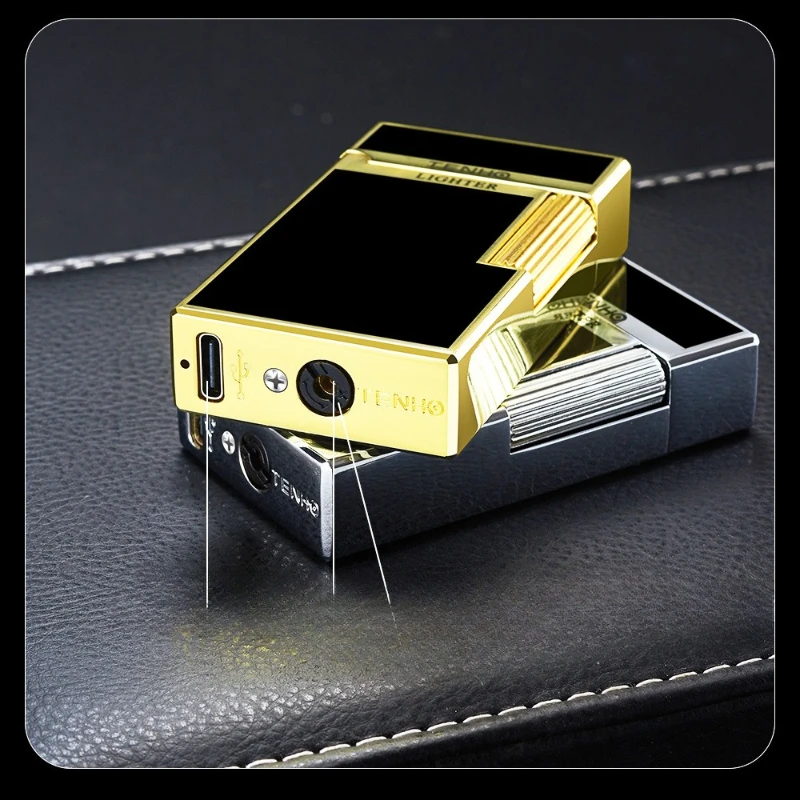 2025 الأكثر مبيعا الاستشعار التحكم الصوتي أخف نفخ أخف المزدوج النار التبديل Langsheng أخف الراقية هدية أداة