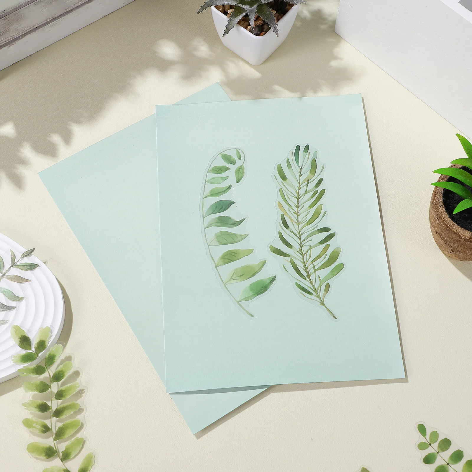 

1 set Cyanotype Paper Sun Print Kit Blue Printing Craft Supplies Natural Decorative DIY Floral Sheets for Creative