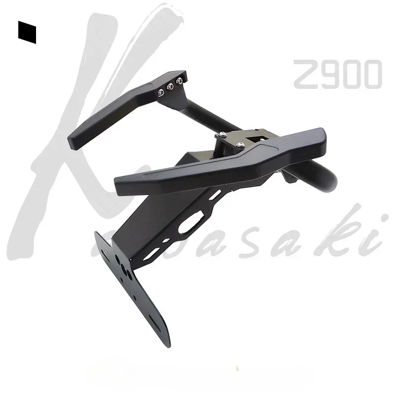 For Kawasaki Z900 Short-tail License Plate Holder, Rear Armrest Modification, Moving Handle, Rear Wing Motorcycle Accessories