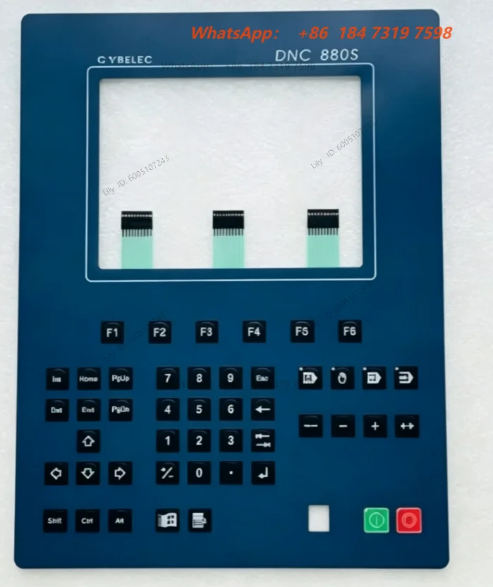 1PCS Membrane Button Switch Keypad Keyboard Replacement for Cybelec DNC 880S CNC Control Panel Repair Part