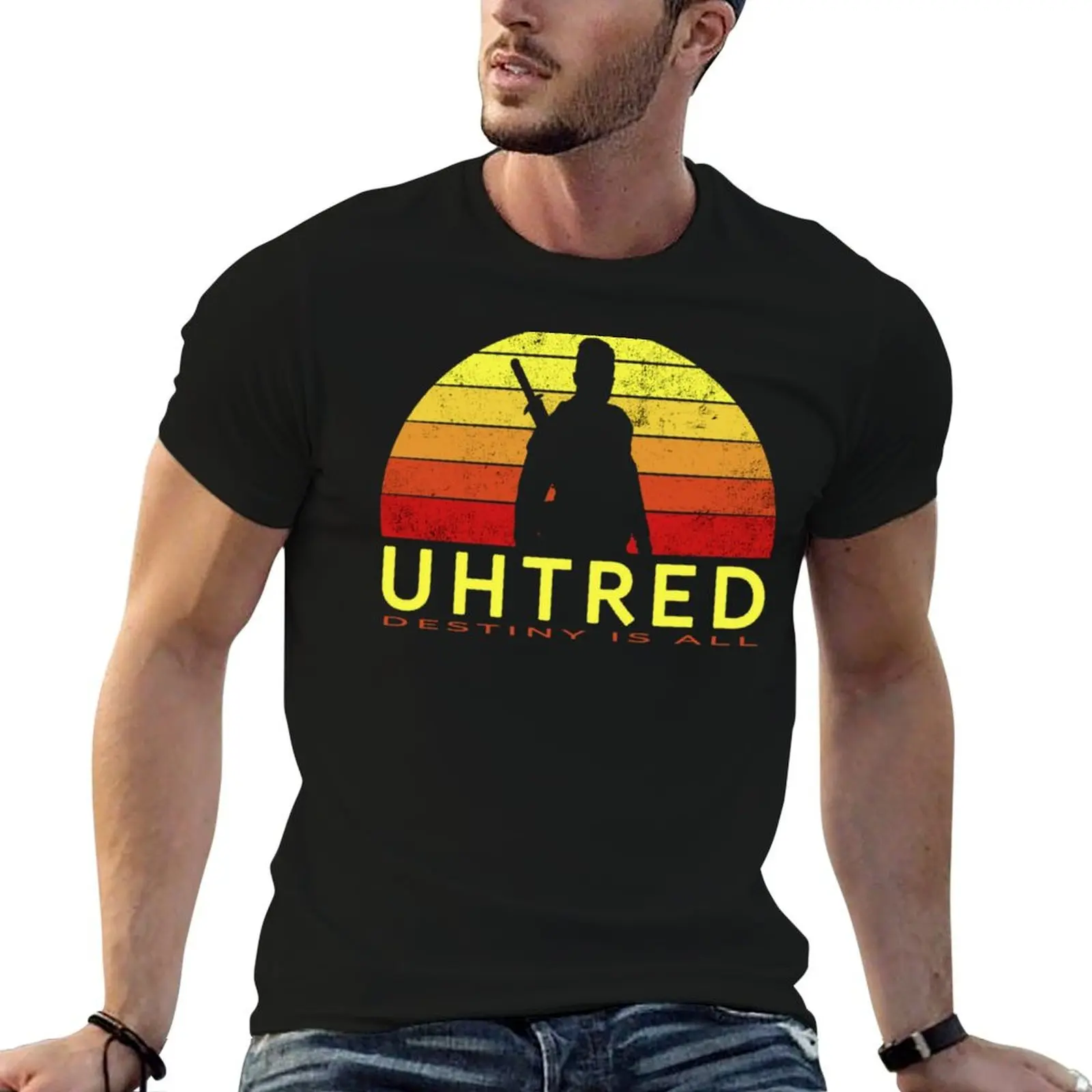 T-shirt uhtred of bebbanburg destiny is all wessex warrior, haut de sport à manches courtes, grande taille
