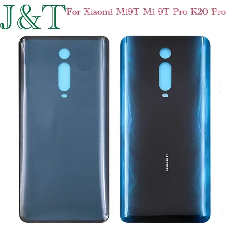 New For Xiaomi Mi9T Mi 9T Pro / K20 Pro Battery Cover 3D Glass Panel Rear Door Battery Housing Case Adhesive Replace Logo