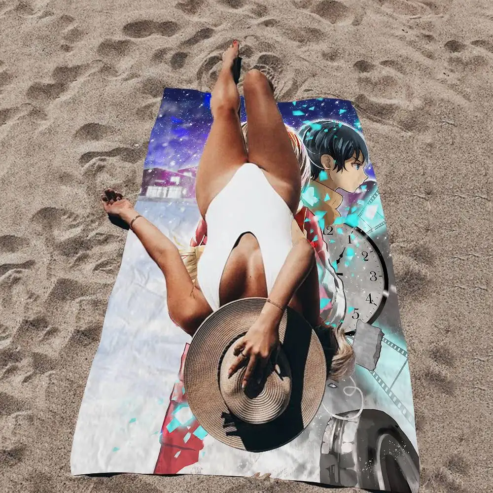 Anime E-Erased Microfiber Beach Towel Absorbent Quick dry Soft Yoga Swimming Resort Mountain Climbing Towel