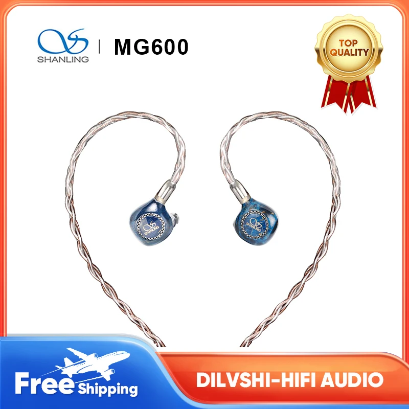 

SHANLING MG600 10mm Aluminium/Magnesium Dynamic Driver IEM In-ear Earphone Headset MMCX Single Crystal Copper Detachable Cable