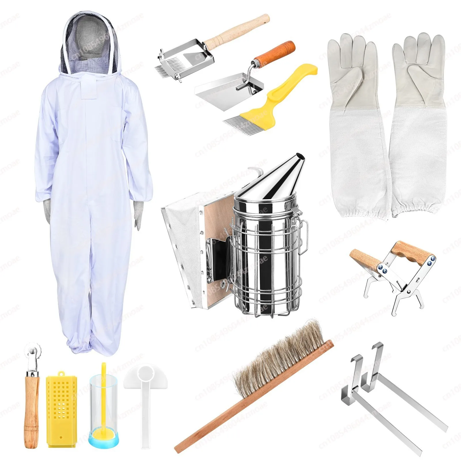 

A full set of beekeeping tools 13-piece set, bee beekeeping, a complete set of beginner beekeeping all beekeeping
