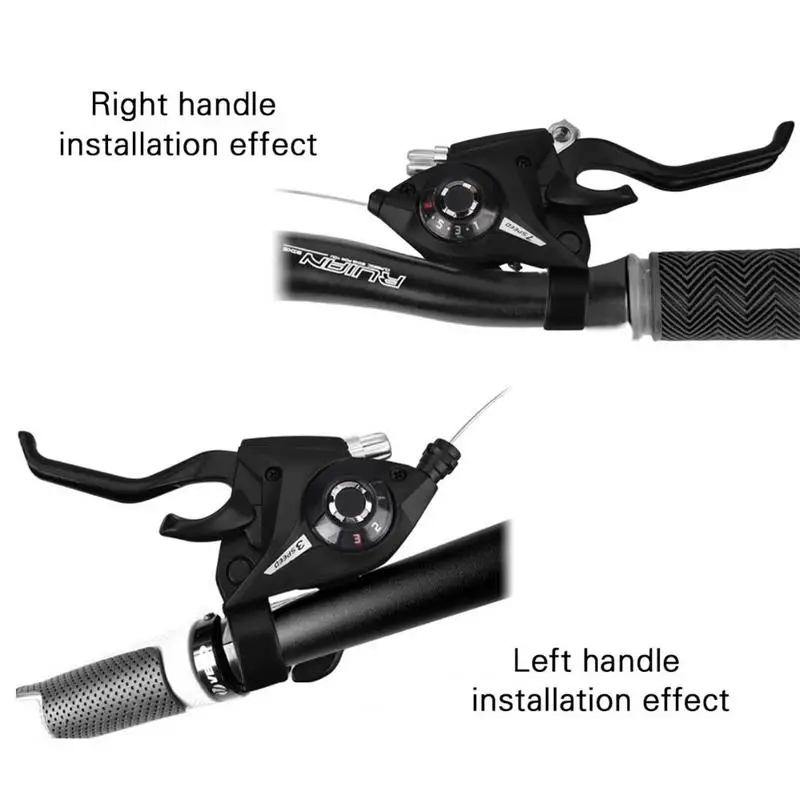 Mountain Bike Shifter EF51-7 / EF51-8 MTB Bike leva del freno Set di traslatori in lega di alluminio 3x7/3x8 velocità Shifter accessori per bici