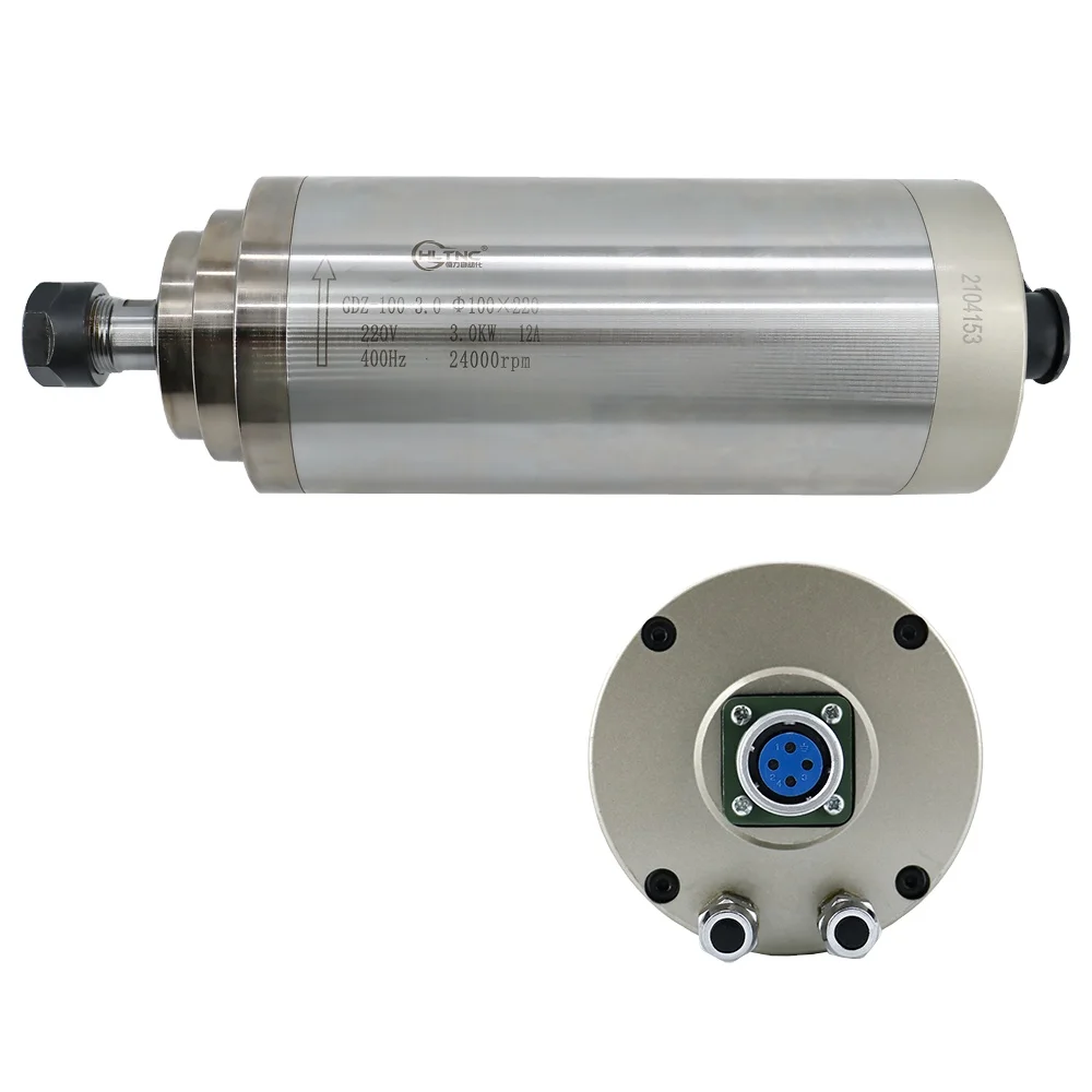 

HLTNC 3 кВт шпиндель с водяным охлаждением 3 кВт двигатель шпинделя 220 В/3 кВт преобразователь частоты HY + ER20 цанг + 100 мм зажим шпинделя + насос для ЧПУ