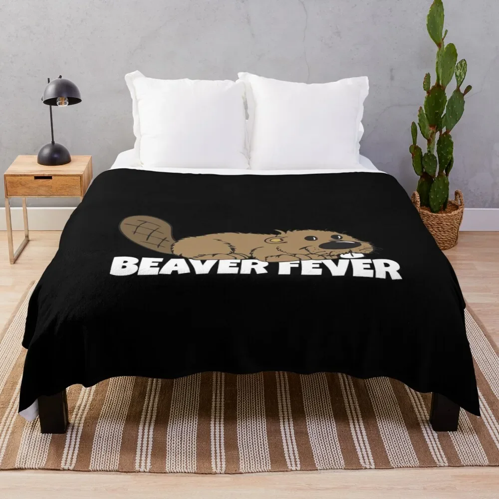 

Beaver Fever Funny Gift Rodent Animal Throw Blanket Soft Beds for babies Moving Blankets For Sofas Blankets