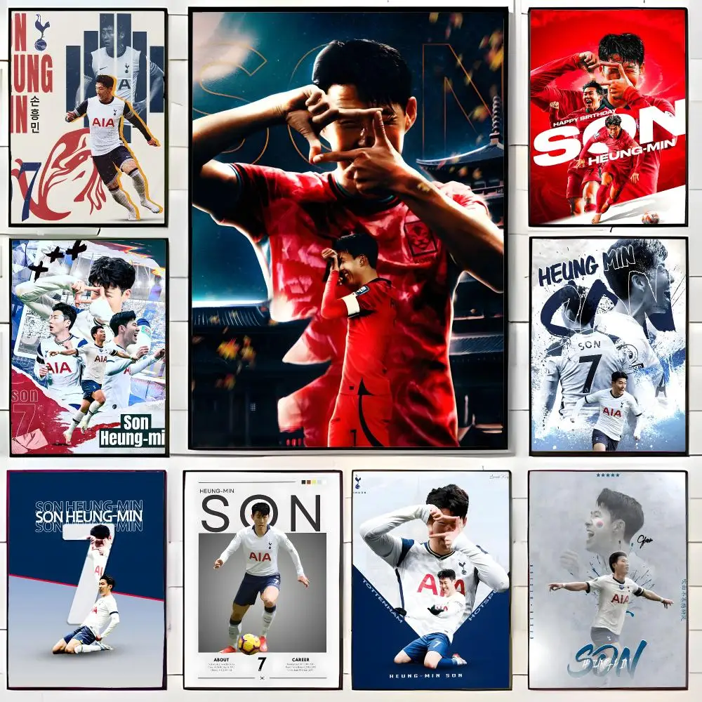 Pro Athlete S-Son Heung-min Poster Wall Art Print Decorative Mural Home Decor Gift Unframed