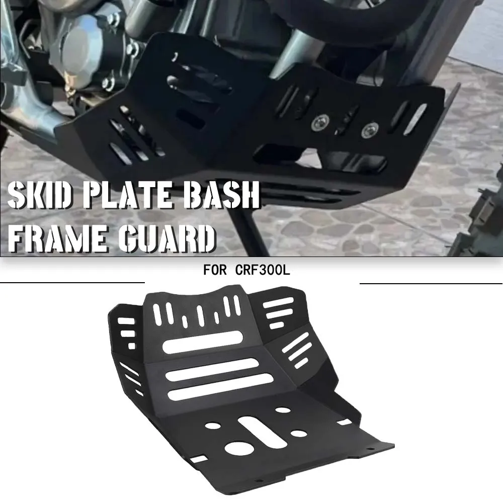 

2023 2022 2021 Under Engine Protection Cover For HONDA CRF300L Motorcycle Accessories CNC Skid Plate Bash Frame Guard CRF 300L