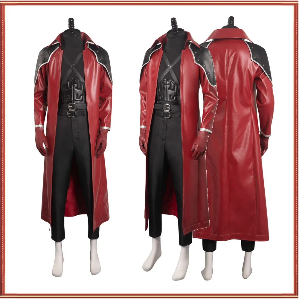 Volwassen Mannen Genese Rhapsodos Cosplay Shirt Broek Jas Kostuum Outfit Final Cos Fantasie Halloween Carnaval Kleding