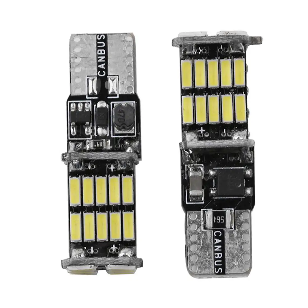 Canbus LEDシグナルライト,テーラードホワイト,T10,w5w,4014,26smd,12v,7000k,1200lm