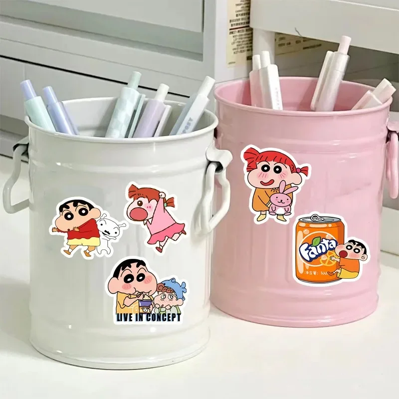 50PCS Cartoon Cute Crayon Shin-chan Stickers Notebook Phone Case Water Cup Luggage Guitar Computer Decoration Stickers Wholesale