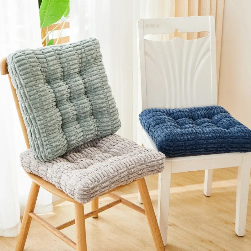 Corduroy Warm Cushion Soft Cushion Chair Cushion Square Chair Mat Student Office Work Seat Pads Household Dining Sofa Cushions