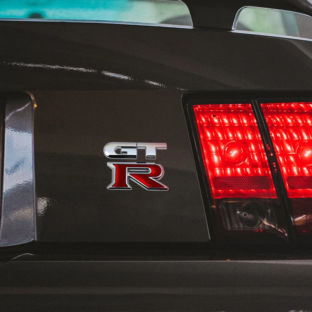 1pcs Car Front Rear Tail Trunk Bumper GTR Emblem Decoration Stickers For Nissan Nismo Tiida Teana GTR 350Z 370Z 240SX Juke Note