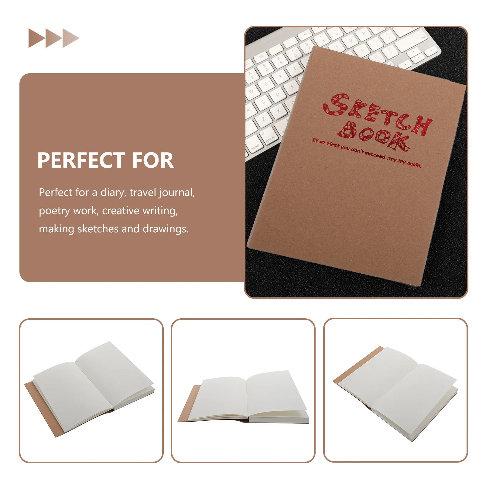 

Sketch Book Blank Thick Paper Portable Drawing Pad For Art Students Simple Sketchbook Hand Drawing Notepad Diy Painting