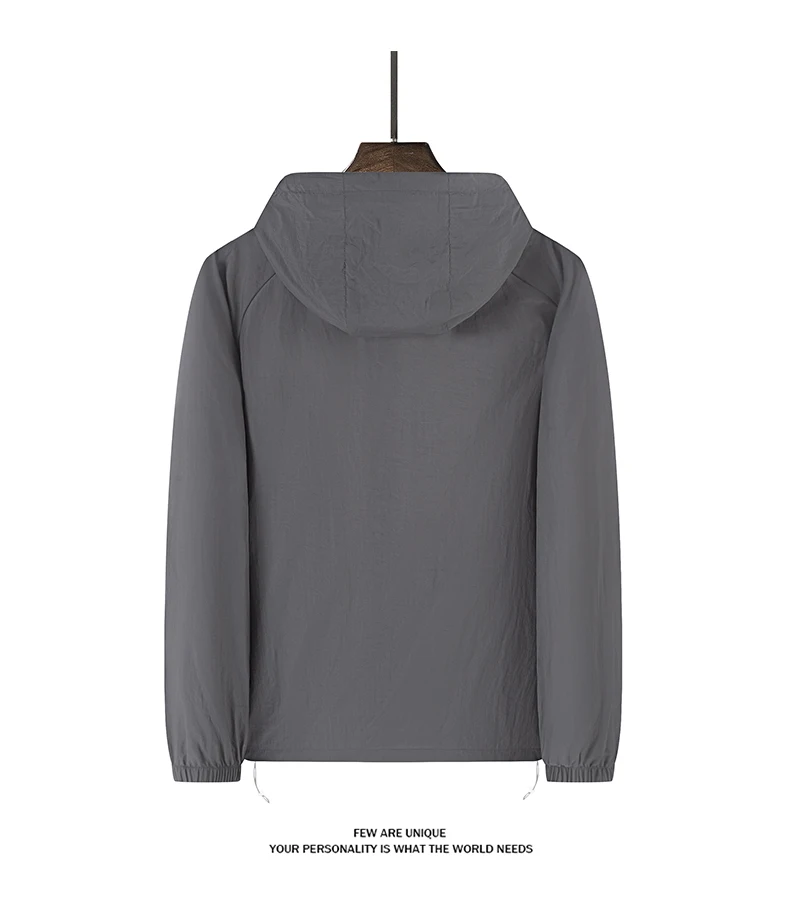 LNGXO Sommer-Windjacke für Herren und Damen, leichte Sonnenschutzjacke, Unisex, Camping, Klettern, Wandern, Outdoor, wasserdichter Mantel – Detail 19