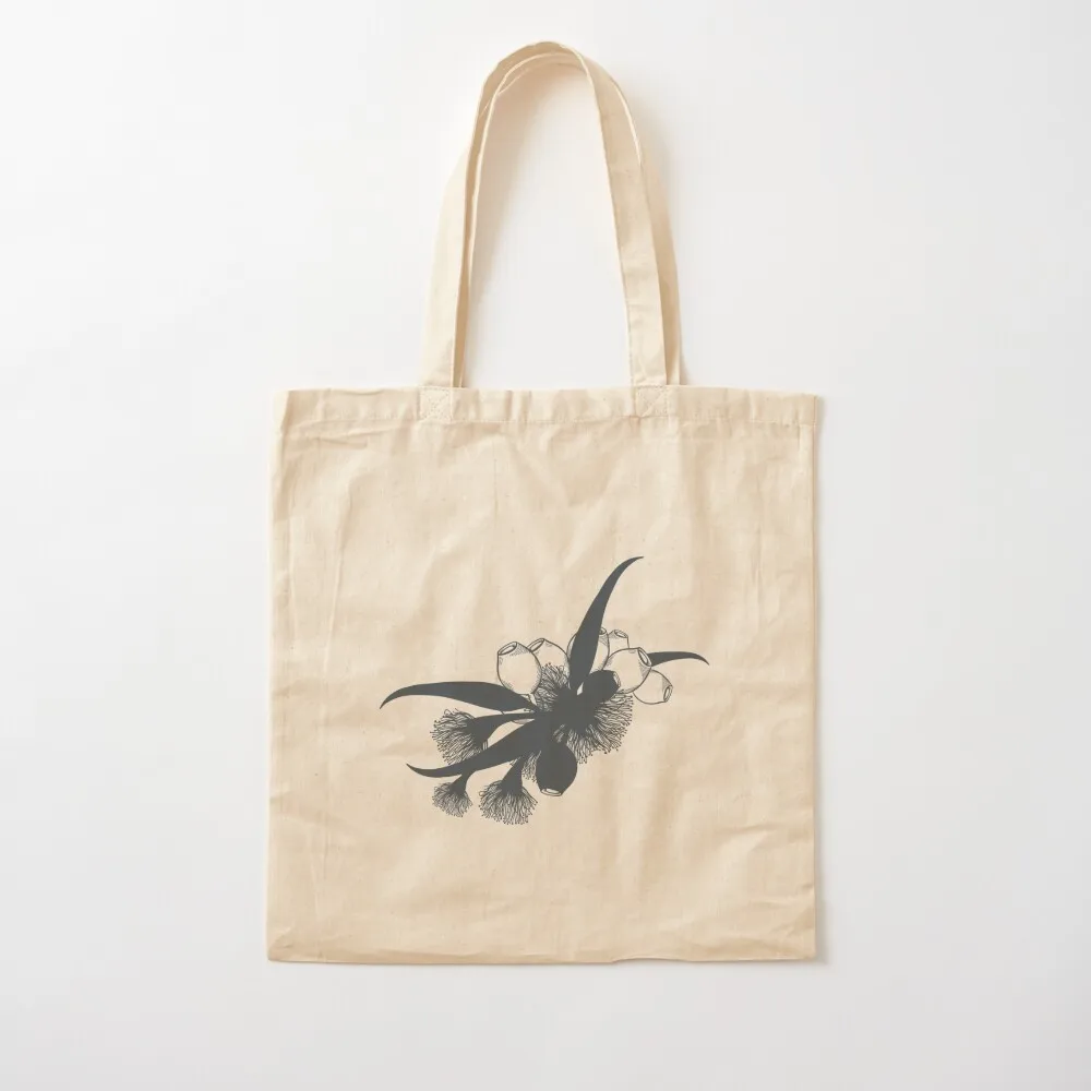 Blue Gumnut Flower Pattern Tote Bag canvas tote Women bags Shopper handbag cute tote bag