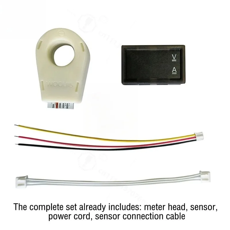 Hall Ammeter Voltmeter 50A 100A 200A Battery Monitor Current Voltage Meter Positive Negative Bidirectional Current Measurement